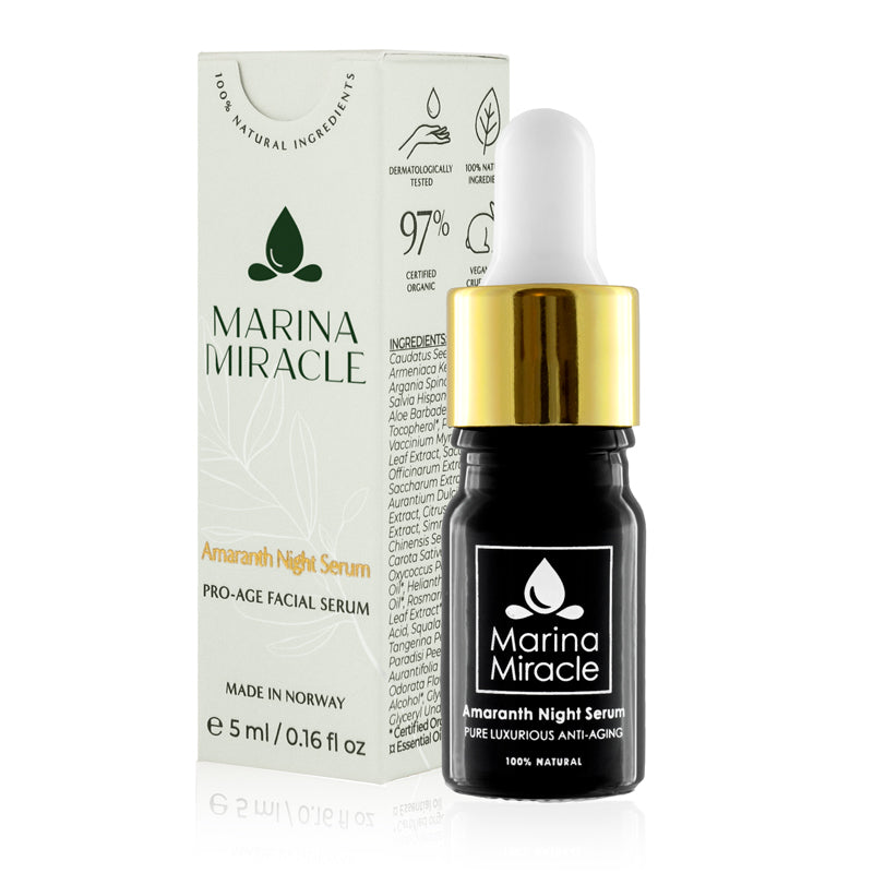 5ml tester sample of our Amaranth Night Serum - perfect for sampling or for bringing along when traveling.