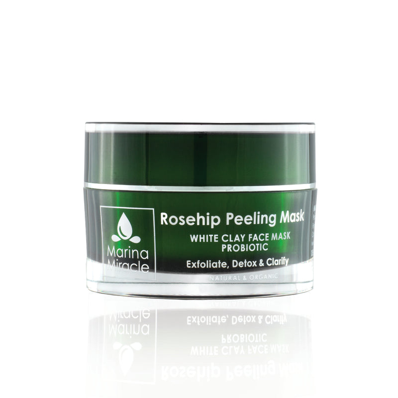 Rosehip Peeling Mask - detox your skin and scrub away dead skin cells with this completely natural face mask from Scandinavia.