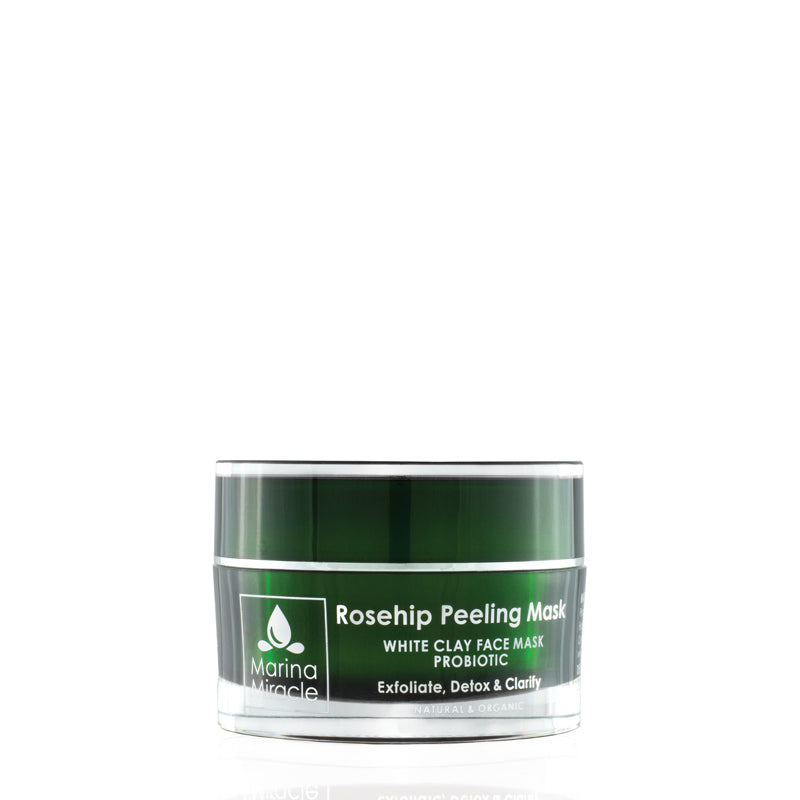 Rosehip Peeling Mask is completely natural, organic and vegan and not tested on animals. This mask has a detoxing effect and cleanses your skin