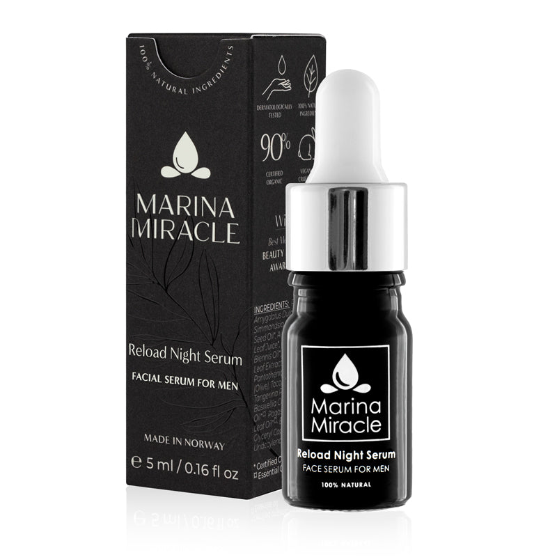 5ml tester sample bottle of our Reload Night Serum - perfect for sampling or for use when traveling.